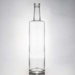 Classic Round Glass Spirits Bottle with Customized Logo and Cork Stopper