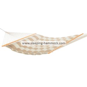 All Weather Soft Polyester Pillow Top Hammocks , Sand Wave Double Hammock With