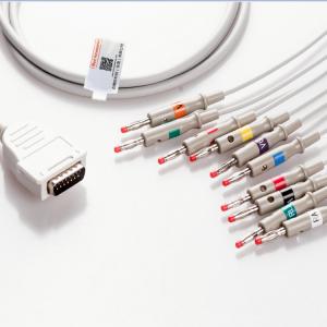 China Burdick Atria Plus Eclipse Direct Connect EKG Cable 10 Leads AHA Banana 3.0m Length factory