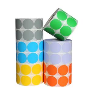 China Blank Barcode Adhesive Thermal Paper Roll Waterproof Colorful 100x 150mm 4*6'' factory