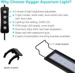 Aluminum Shell 9 Watt Planted Aquarium Lighting