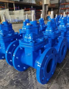 China DIN F4/F5 SAB OS Y Nrs Ductile Cast Iron Resilient Rubber Seat Flange Butterfly Valve factory