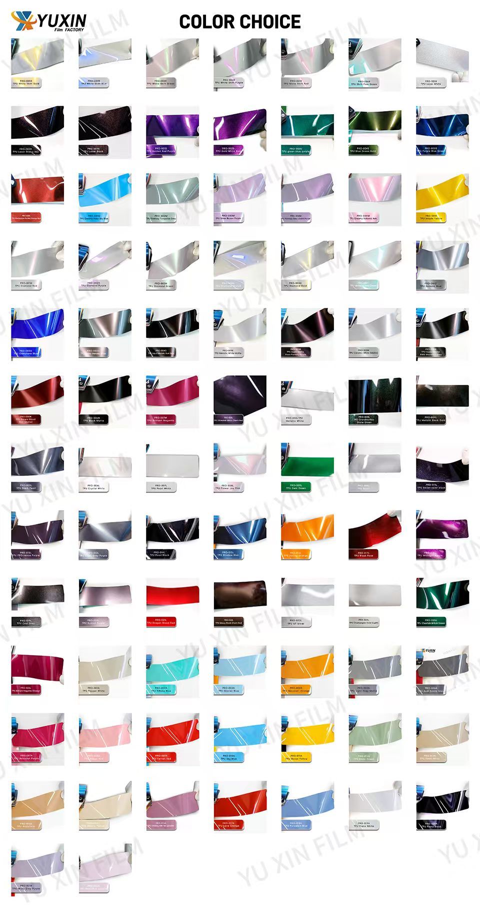 High Tensile PPF TPU Car Paint Protection Film Color Diamond Anti-scratch Self-Healing Film