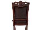 Baking Lacquer Carving Upholstered Restaurant Dining Chairs
