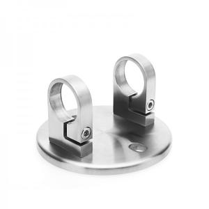 China Round Fascia Mount Baluster Bracket Used for Stainless Steel Cable Deck Railing factory