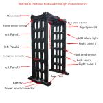 M- Scope Portable Fold Walk Through Metal Detector Door Frame , Security