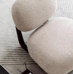 Solid Wood Leisure Lounge Fabric Living Room Furniture Sofa Nordic Chair 50pcs