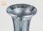 Wedding Centerpiece Table Vase Silver Mosaic Glass Table Vases Decorative Flower