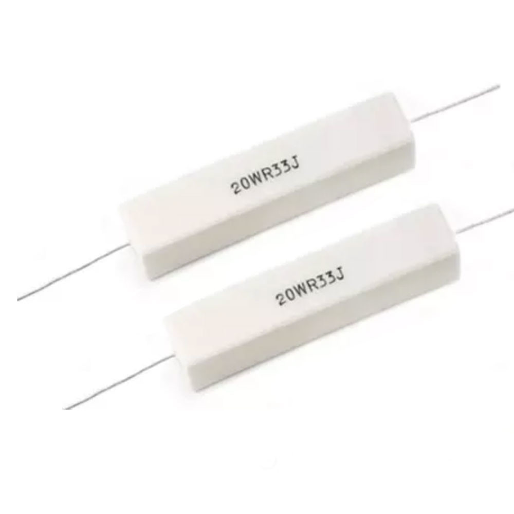 SQP Wirewound Ceramic Cement Resistor Axial Horizontal 20W 3.3Ω 33Ω 5%