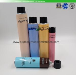 China High End Aluminum Collapsible Tubes , Beauty Empty Aluminum Lotion Tubes Custom Logo factory