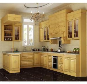 China Maple kitchen design philippines，Country style solid wood kitchen furniture，wine rack from China factory