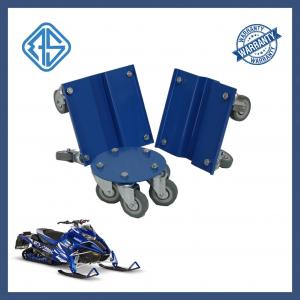China Blue Steel Mini Snow Mobile Dolly Wheel 1500 Lb Rectangle Snowmobile Roller Set factory