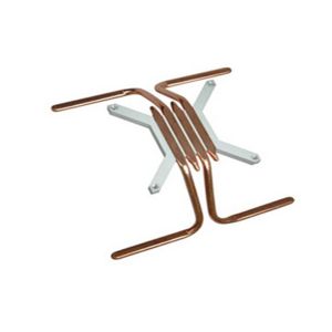China Customized 4pcs Copper Pipe Heat Sink For Communication Equipment on sale