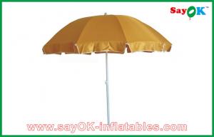 China Yard Canopy Tent Flexible Garden / Beach Sun Umbrella Polyester UV Protection Umbrella CMYK Printing on sale