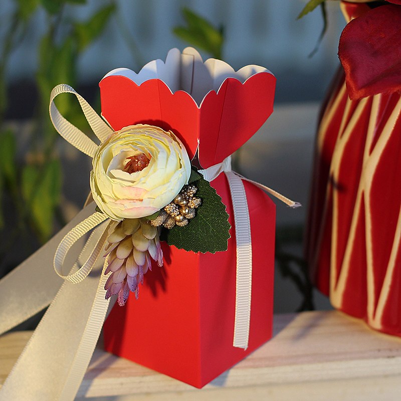 Custom Logo Printing Colorful Chocolate Candy Packaging Box for Wedding Favors Gifts