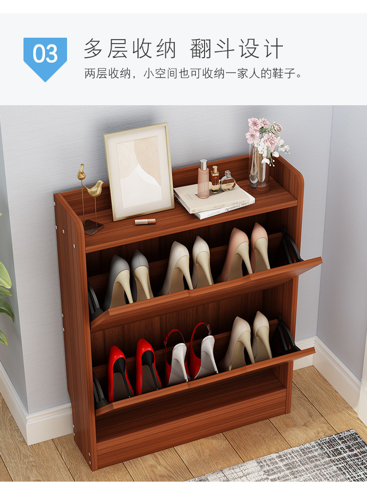 OEM Non Toxic Shoe Sideboard Cabinet For Door Entrance