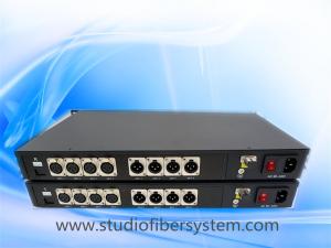 China 4CH BiDi AES EBU digital audio over 1 single mode fiber extender to 20~120KM for Professional AV application factory