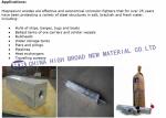 Low Potential high potential Magnesium anode with fillings AZ63