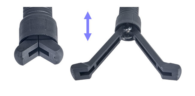 Outdoor Hunting Tactical Vertical Fore Grip with Retractable Bipod and Picattinny Weaver Rail