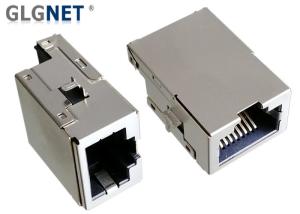 China 1000Base T Magnetic LAN 2 Piece Rj45 Connector Up 1x1 Single Port factory