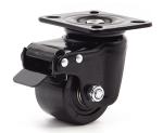 Nylon 75mm Industrial Swivel Casters Wheels With Brake 700kg