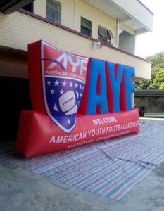 China Advertising Inflatable Model with logo wall model factory