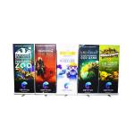 Lightweight Custom Roll Up Banner Heavy Duty Outdoor Water Base 80*200cm