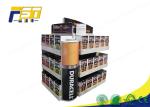 Four Sided Durable Cardboard Pallet Display Stand For Supermarket Promotion