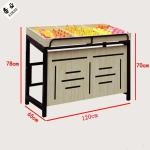 Single Sided Fruit And Vegetables Display Rack Heavy Duty Customer Size