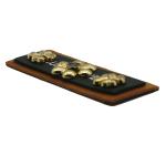 Gold Metal Leather Patch For Jeans with Printing Laser Molding Technology