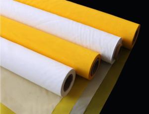 China 80T Acid Resistant Polyester Printing Screen , Polyester Wire Mesh White Color factory