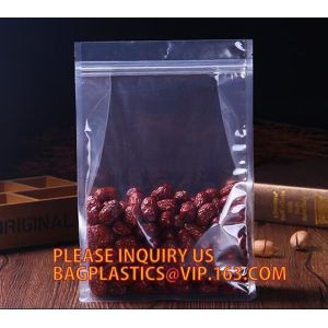 pp k crystal bag, polypropylene zipper Plastic zipper/zip/k/ bags houseware