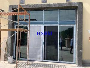 China Waterproof Double Glazed External Aluminum Sliding Doors For Middle East Market factory