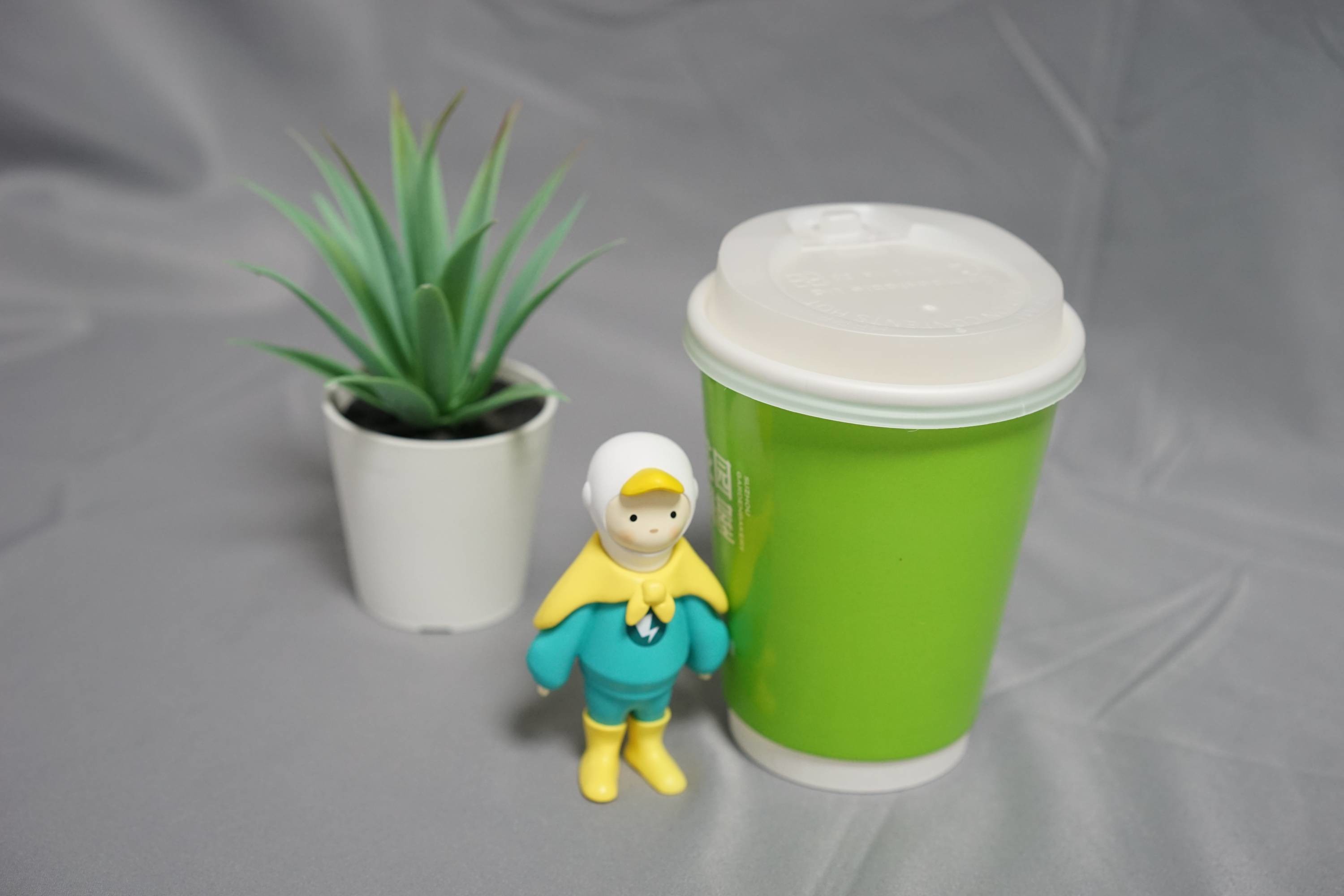 Biodegradable Coffee Cup CPLA Lids 90mm Cold Drink Shop