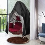 600D Oxford PVC Single Hanging Swing Chair Dust Protector Covers for Outdoor