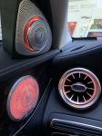 3D Rotating Car Audio Door Speakers , Ambient Sound Tweeter Speaker For Mercedes