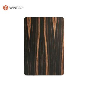 China Interior Laminate Wall Panels With Smoked Wood Grain Veneer Finish Custom factory