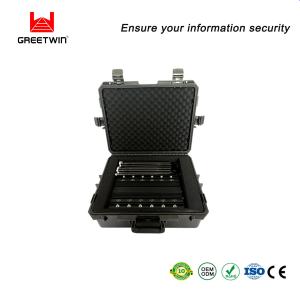 China GSM CDMA 2.5dBi Adjustable Phone Signal Blocker 12 Antennas 40m factory