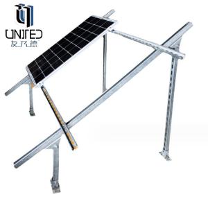 China Flat Ground Photovoltaic Mounting Systems Wind Load Capacity 60m/s 25 Years Warranty factory