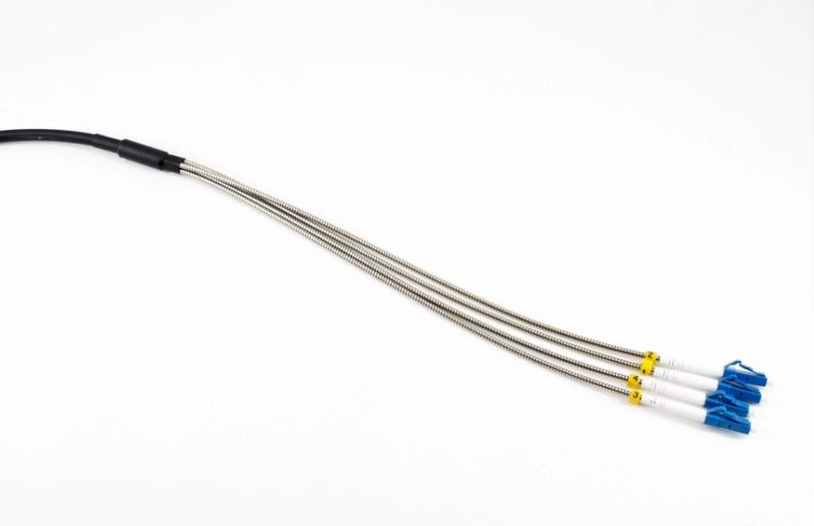Outdoor Feild Operation Armored Patch Cord Multimode Duplex LC To LC Military Waterproof
