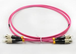 China LSZH FC Multimode Fiber Patch Cord 10G 3MM Diameter 850 / 1300NM Wavelength factory