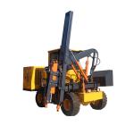 Guardrail Pile Driver Wheeled Highway Guardrail Drilling Machine Vibro Machine