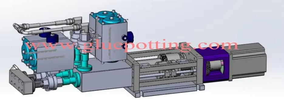 AB Resin Metering Mixing Dispensing Machine Glue Dispensing Robot