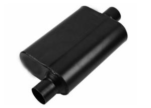 China 409 Round Chambered Muffler 2.50 Inch In / Out Aggressive Sound factory