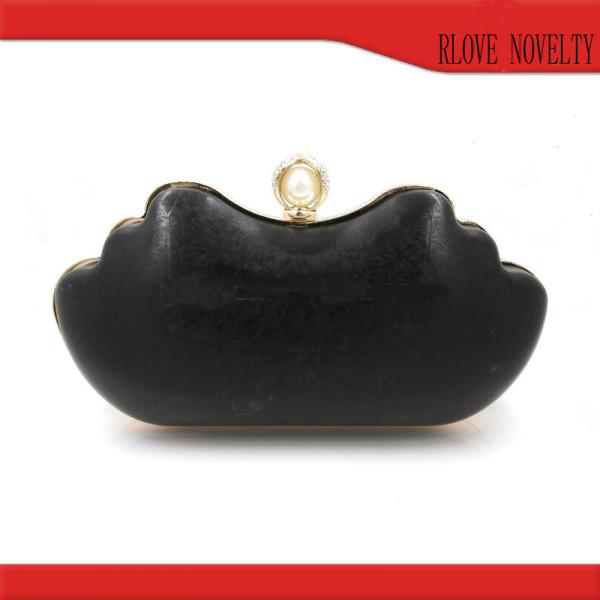 Wholesale bag part accessories 22*11 cm gold iron purse frame with box clutch