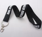 Cute 1.5cm width metal hook event staff lanyards for Exhibition