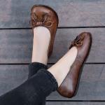 S402 Leather Shoes Handmade Toe Layer Cowhide High Quality Women'S Shoes Custom
