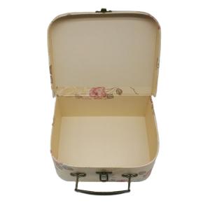 China Kawayi Cute Mini Rigid Cardboard Suitcase Gift Box For Kids Printing Handling Stamping factory