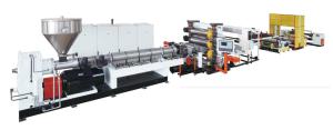 China PP PS PE Plastic Extrusion Line , Sheet Extruder Machine Precision Dosing Feeding factory