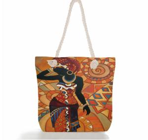China Polyester Canvas Grocery Shopping Bags For Work Travel Beach factory